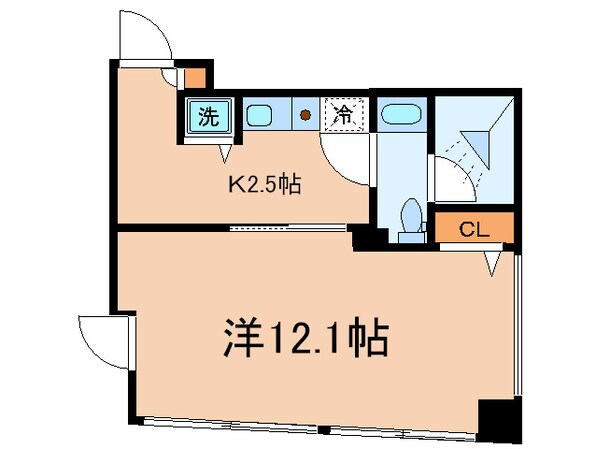 ｶｽﾀﾘｱ水天宮Ⅱの物件間取画像